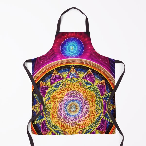 Item preview, Neon "Sacred Vision Mandala #7" A Stunning Piece of Art Combining Sacred Geometry and Visionary Art designed and sold by Nirou-Art.