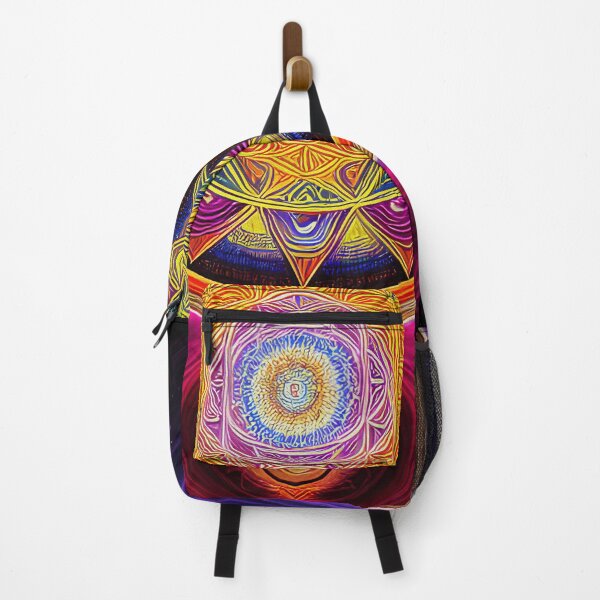 Item preview, Neon "Sacred Vision Mandala #7" A Stunning Piece of Art Combining Sacred Geometry and Visionary Art designed and sold by Nirou-Art.