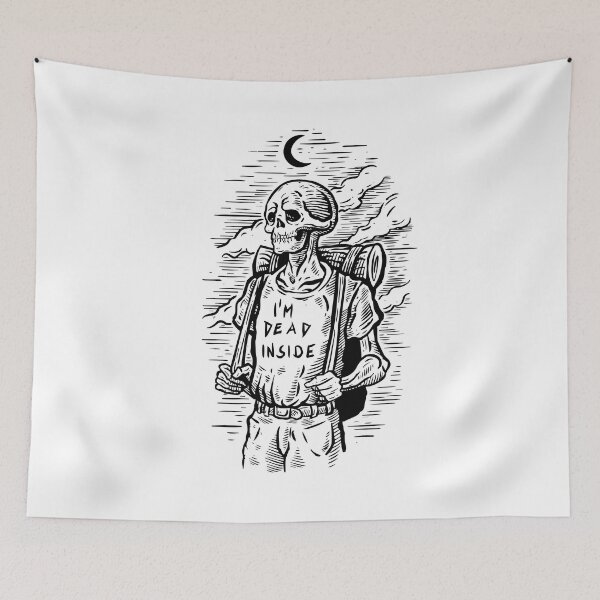 Item preview, I'm Dead Inside Skeleton Tripping designed and sold by KingMasterStore.