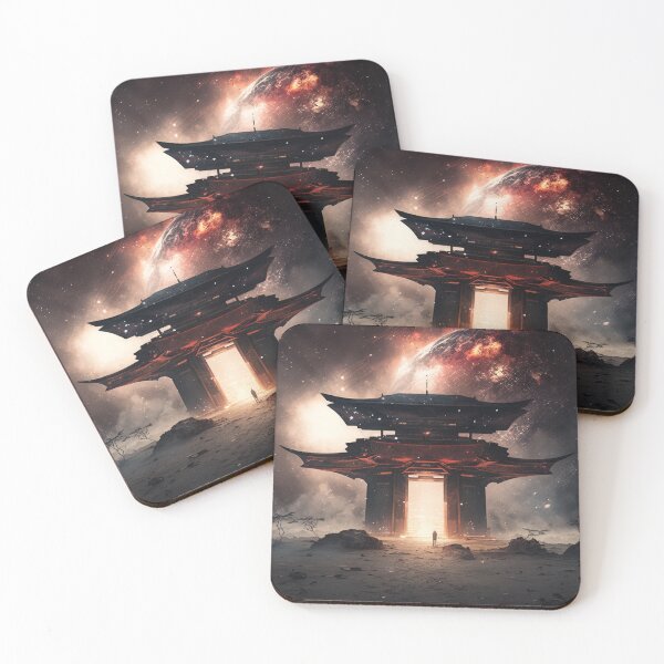 Item preview, Deserted Planet Shinto Galaxy Shrine designed and sold by hiiroji.
