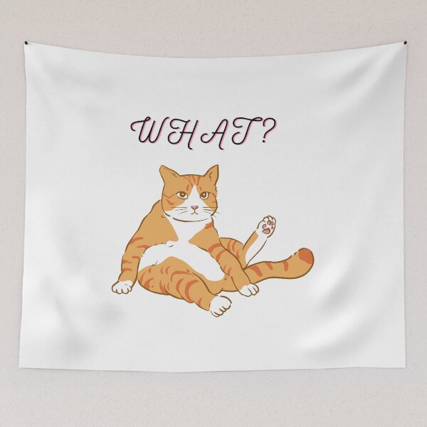 Item preview, Cat, What? designed and sold by DamarisArtDecor.