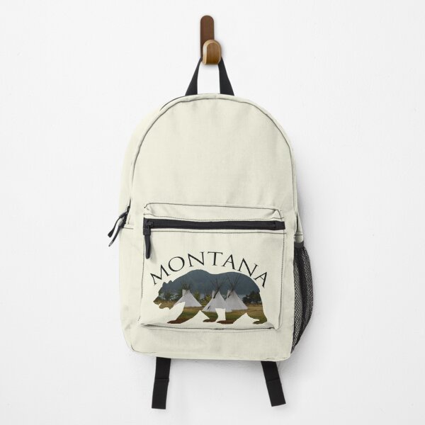 Item preview, Montana - Grizzly and Teepees designed and sold by Whisperingpeaks.