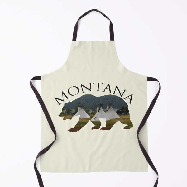 Item preview, Montana - Grizzly and Teepees designed and sold by Whisperingpeaks.