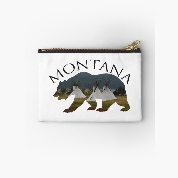 Item preview, Montana - Grizzly and Teepees designed and sold by Whisperingpeaks.