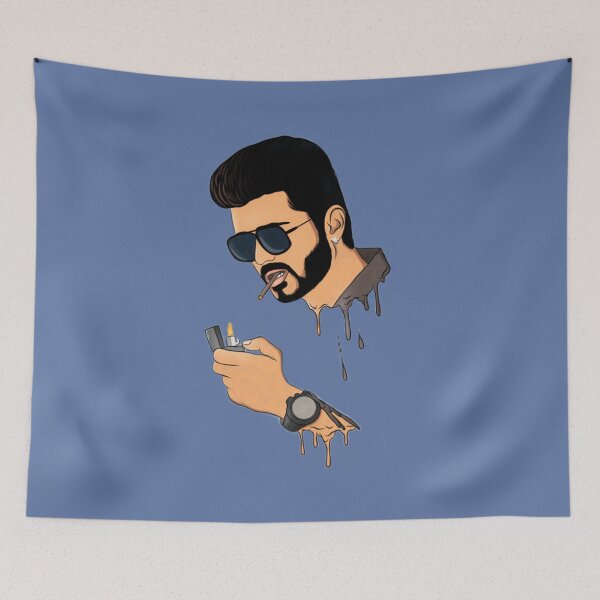 Item preview, actor vijay stylist with cigarette   designed and sold by NewAgePrintG.