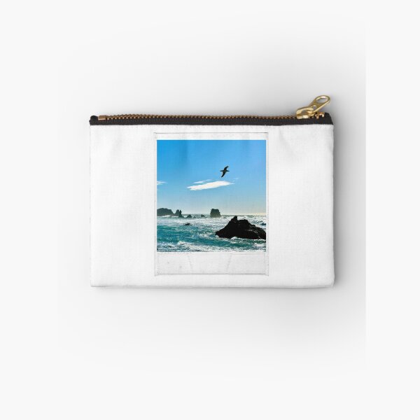 Item preview, Vintage style photo of Bandon, Oregon ocean with seagull designed and sold by LoveFromPNW.