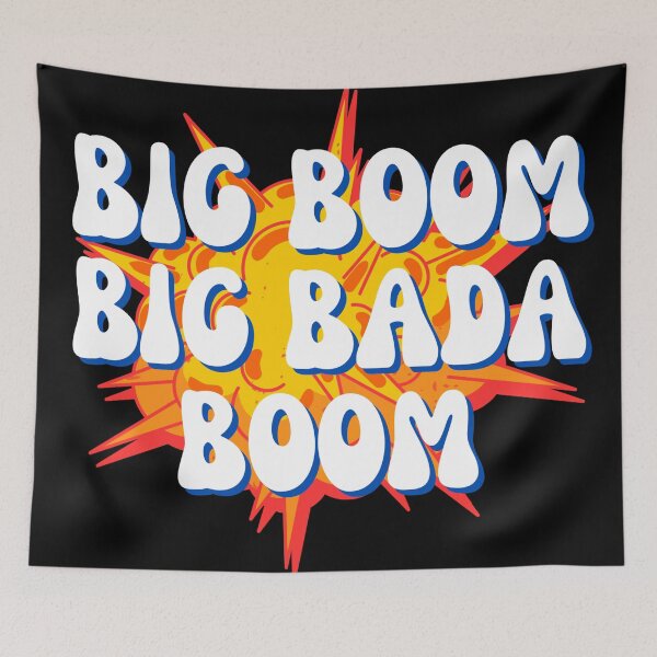 Item preview, Big Bada Boom-White designed and sold by DrawingAndText.