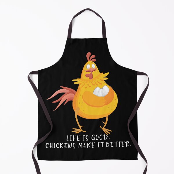 Item preview, Life Is Good, Chickens Make It Better Cartoon Chicken For Dark Colors Design designed and sold by designsmostfowl.