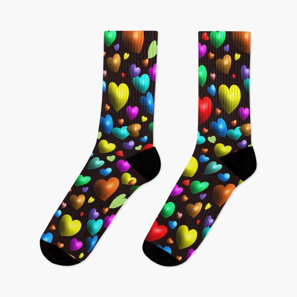 Item preview, Colorful hearts pattern designed and sold by Dusanka Djeric.