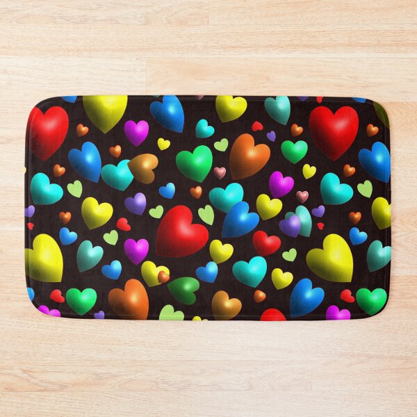 Item preview, Colorful hearts pattern designed and sold by Dusanka Djeric.