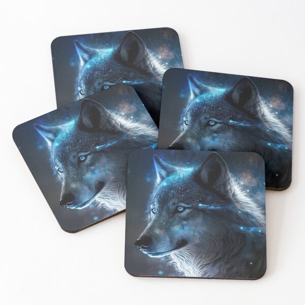 Item preview, Celestial Wolf Wallpaper Blankets designed and sold by Kyle Peters.