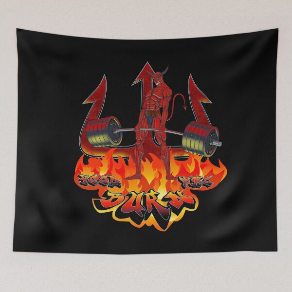 Item preview, Deadlifting Devil designed and sold by Caummon Thread.