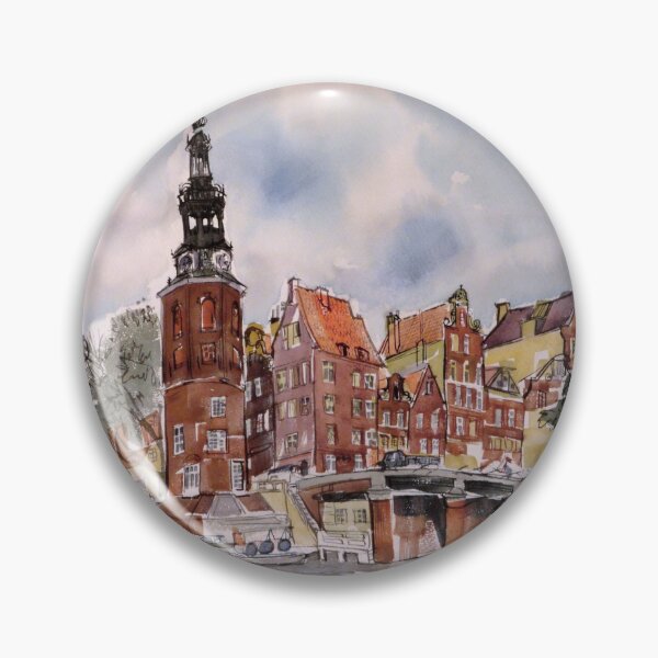 Item preview, Amsterdam – Watercolor by Dennis Redmond designed and sold by DEL-Productions.