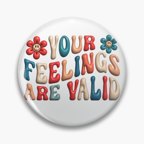 Item preview, Your Feelings Are Valid Cute Retro Mental Health Awareness Sticker designed and sold by KGN  CREATIVITY.