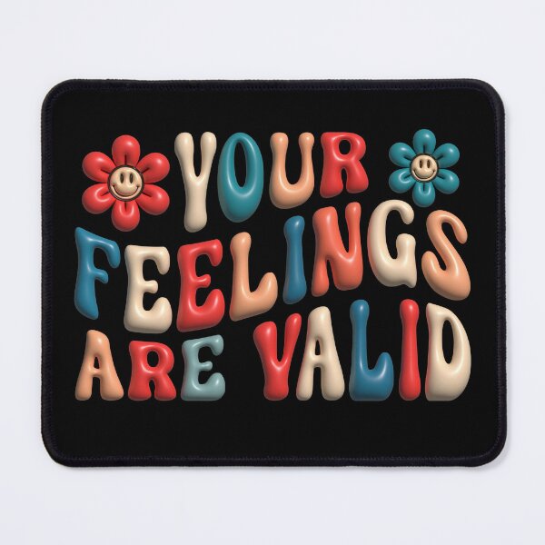 Item preview, Your Feelings Are Valid Cute Retro Mental Health Awareness Sticker designed and sold by KGN CREATIVITY.
