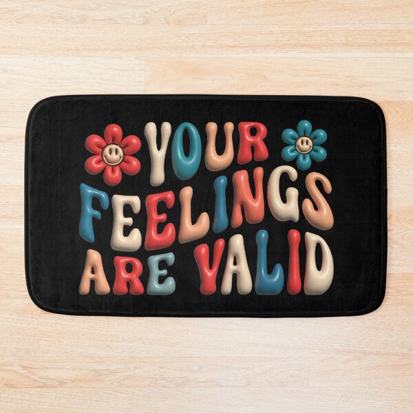 Item preview, Your Feelings Are Valid Cute Retro Mental Health Awareness Sticker designed and sold by KGN  CREATIVITY.
