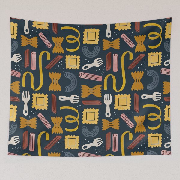 Item preview, Pasta Pattern - Navy designed and sold by joizart.