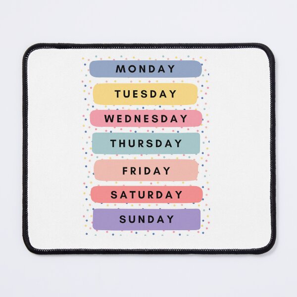 Item preview, Days Of The Week (Rainbow) designed and sold by Quoteeble.
