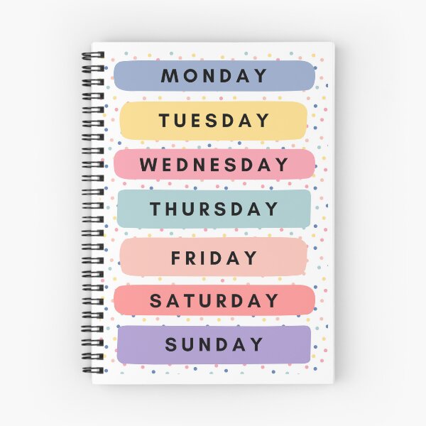 Item preview, Days Of The Week (Rainbow) designed and sold by Quoteeble.