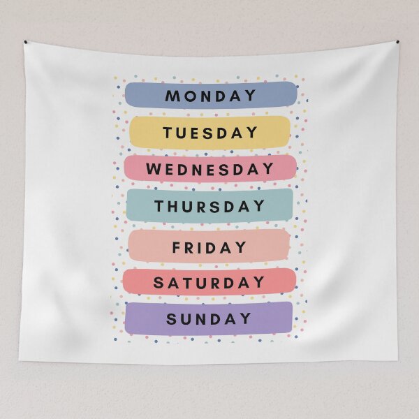 Item preview, Days Of The Week (Rainbow) designed and sold by Quoteeble.