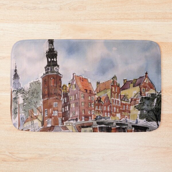 Item preview, Amsterdam – Watercolor by Dennis Redmond designed and sold by DEL-Productions.