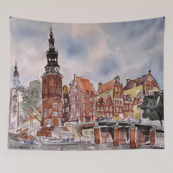 Item preview, Amsterdam – Watercolor by Dennis Redmond designed and sold by DEL-Productions.