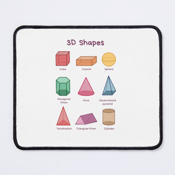 Item preview, Educational 3D Shapes (Rainbow) designed and sold by Quoteeble.