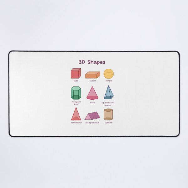 Item preview, Educational 3D Shapes (Rainbow) designed and sold by Quoteeble.