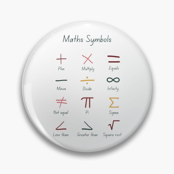 Item preview, Math Symbols designed and sold by Quoteeble.