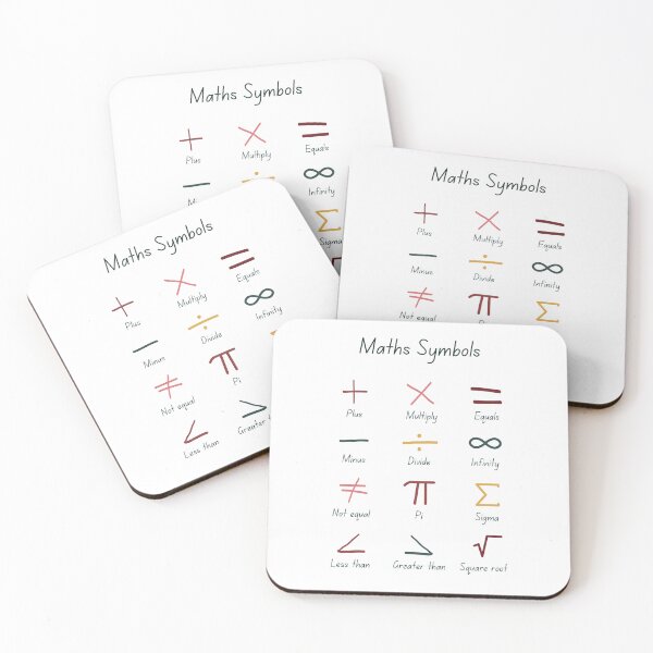 Item preview, Math Symbols designed and sold by Quoteeble.