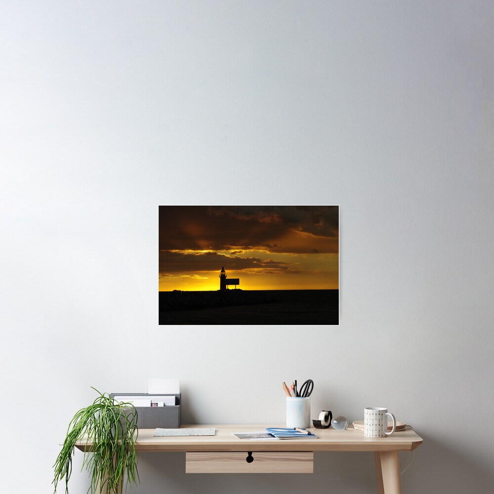 North mole sunset Poster