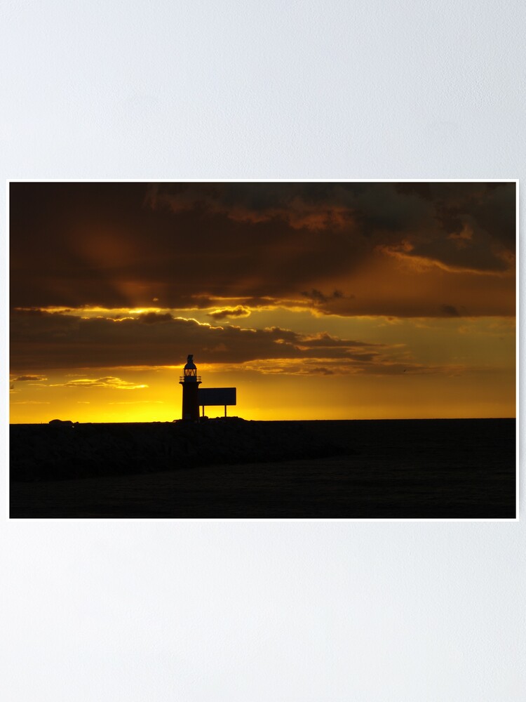 Alternate view of North mole sunset Poster