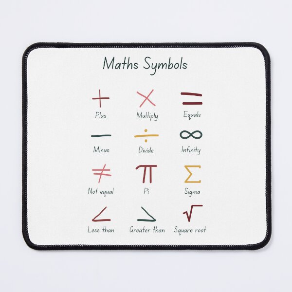 Item preview, Math Symbols designed and sold by Quoteeble.