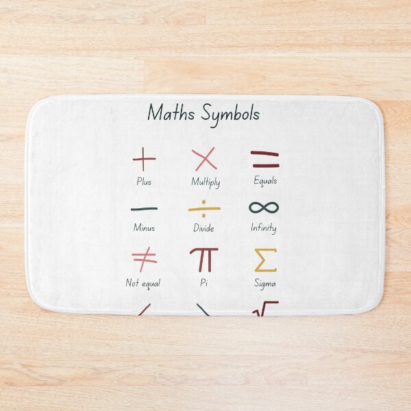 Item preview, Math Symbols designed and sold by Quoteeble.