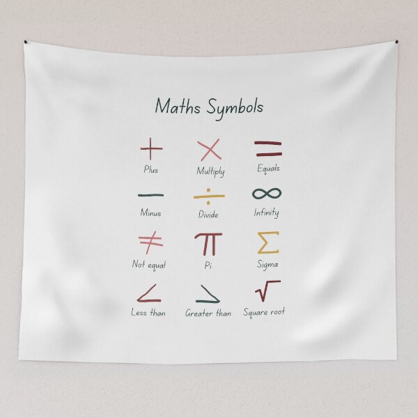 Item preview, Math Symbols designed and sold by Quoteeble.