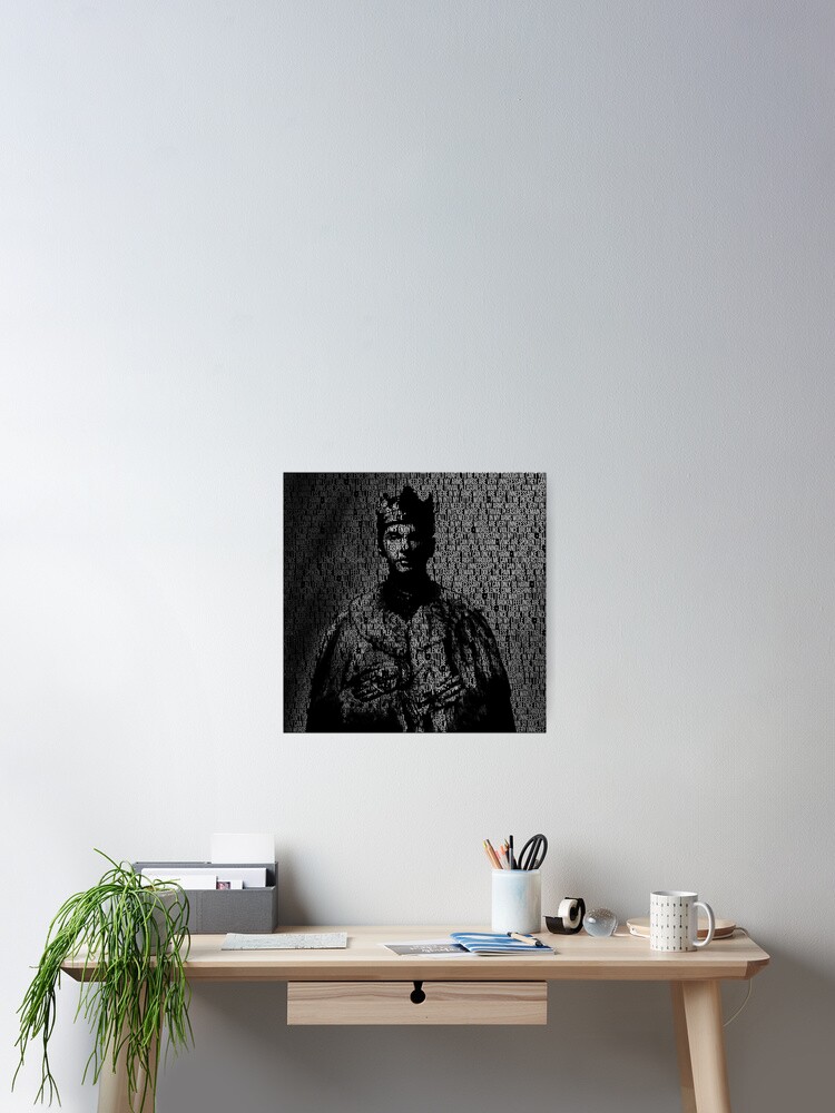 Enjoy The Silence King With Lyrics Poster By Opera101 Redbubble