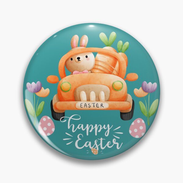 Item preview, Cute bunny driving car celebrating easter day. designed and sold by Malogue.