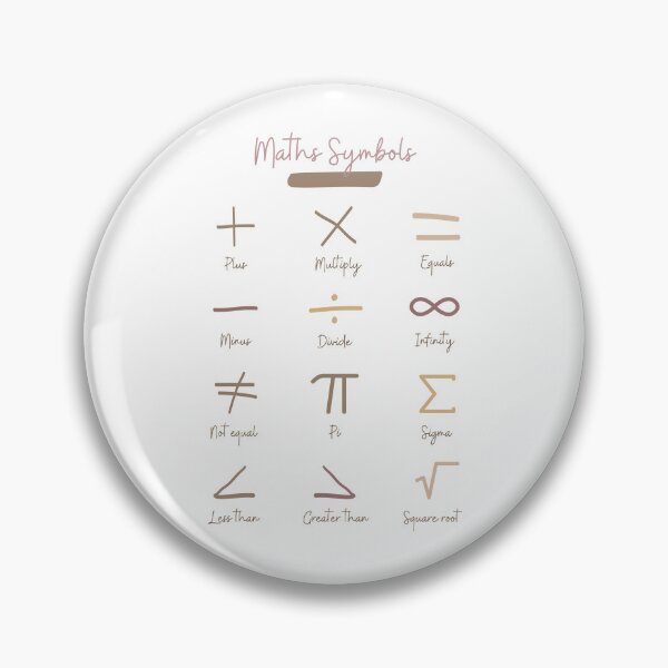 Item preview, Math Symbols designed and sold by Quoteeble.