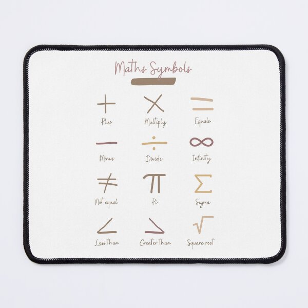 Item preview, Math Symbols designed and sold by Quoteeble.
