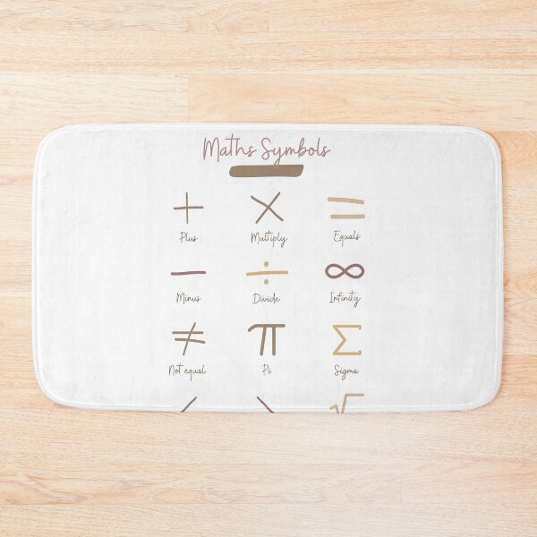 Item preview, Math Symbols designed and sold by Quoteeble.