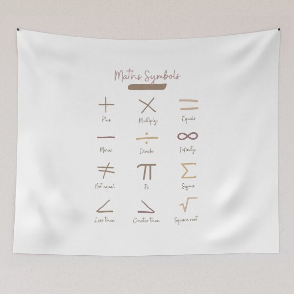 Item preview, Math Symbols designed and sold by Quoteeble.