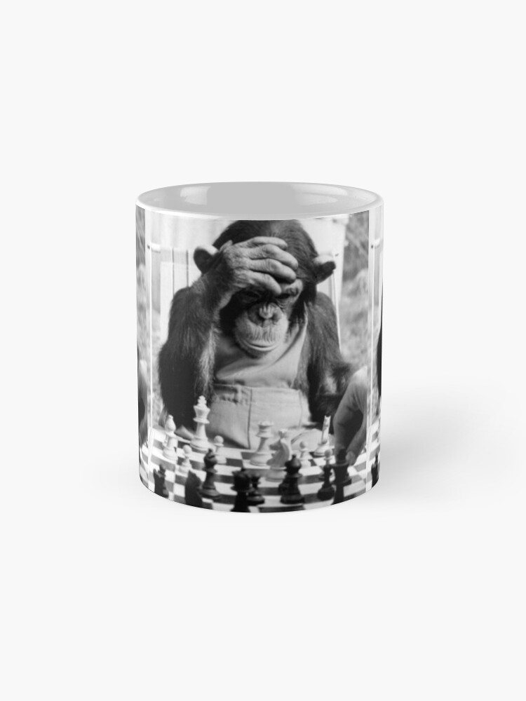 Funny Chess Monkey checkmate king chessboard 3d chess pawn room smart  monkey genius iq game night board game chimpanzees gorilla ape funny chimp   Art Board Print for Sale by weird83