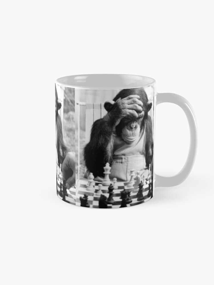 Funny Chess Monkey checkmate king chessboard 3d chess pawn room smart  monkey genius iq game night board game chimpanzees gorilla ape funny chimp   Art Board Print for Sale by weird83