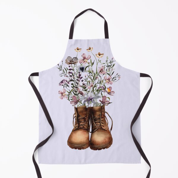 Item preview, Wildflower Hiking Boots Purple designed and sold by Nature Hues.