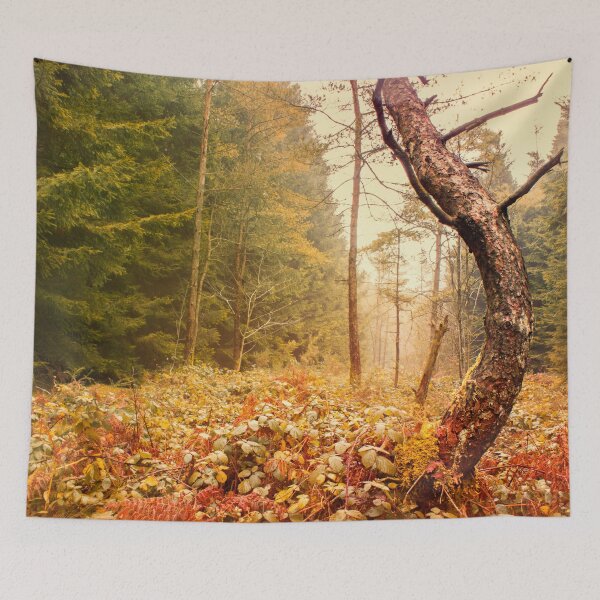 Item preview, The Autumn Dancing Pine  designed and sold by FOLK ART FUSION by heidiannemorris.