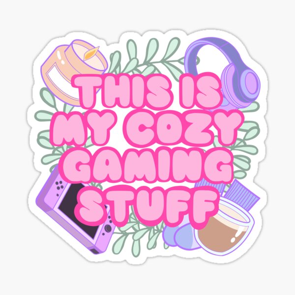 Cozy Gamer Essentials Sticker for Sale by Clefairy Creations