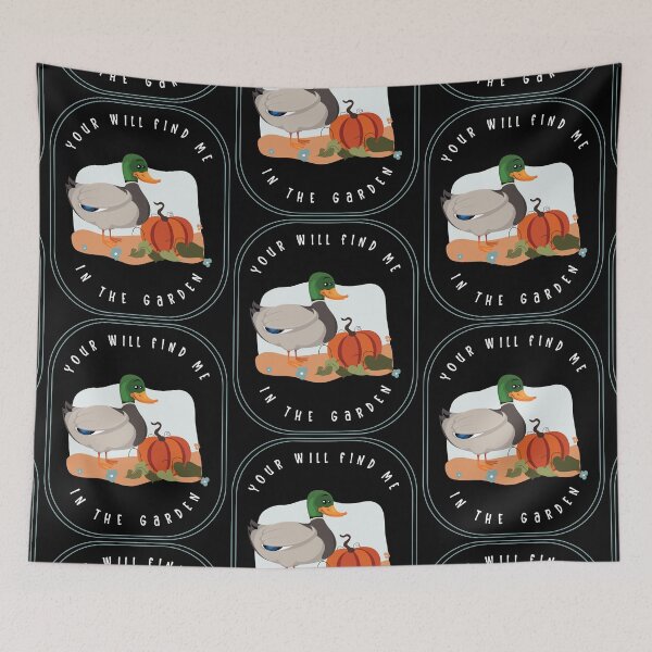 Item preview, You Will Find Me In The Garden Duck Dark Color Design designed and sold by designsmostfowl.