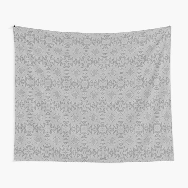Shades of Grey Mandala Kaleidoscope A171c Tapestry