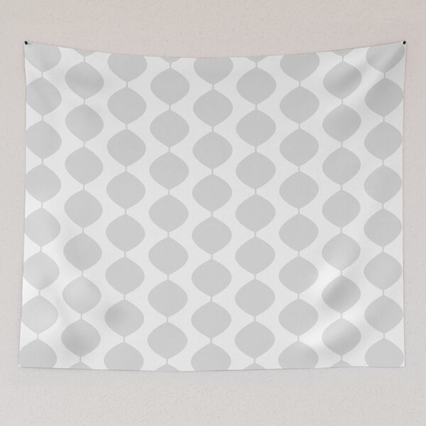 Item preview, Mid Century Modern Retro 60s Waves Pattern  (20% Grey) designed and sold by Makanahele.