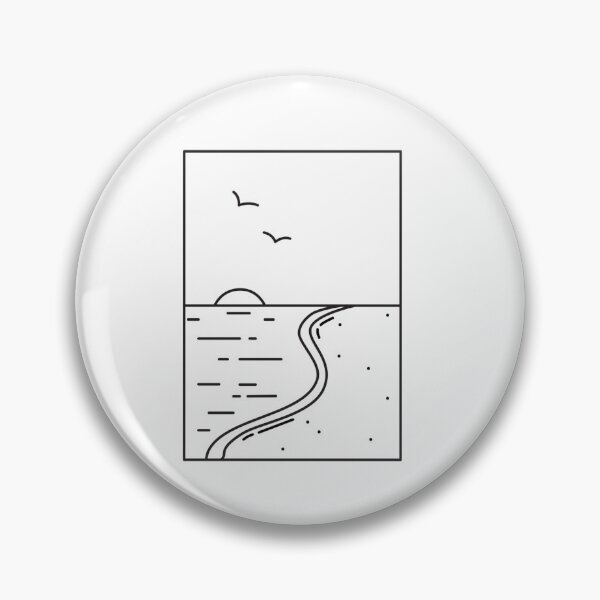 Item preview, Beach Sunset Line Art designed and sold by SundownDesigns.